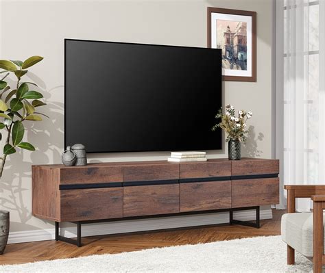 buy mid century modern tv stand  tvs     flat screen wood