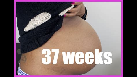 37 week pregnancy update belly shot youtube