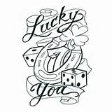 Luck Tatuagem Tatuagens Getdrawings 7c Clipartmag Findtattoodesign sketch template