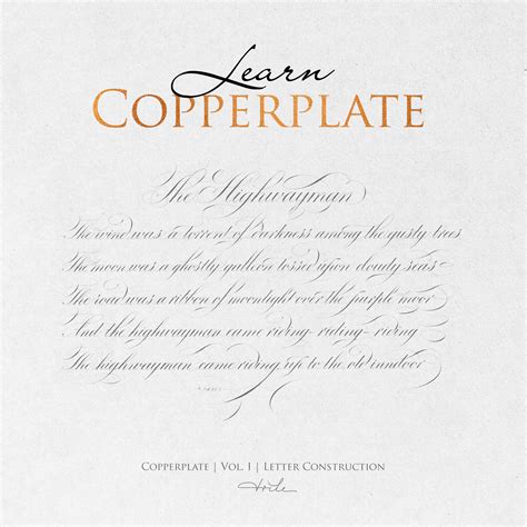 copperplate script vol  letter construction tri shiba