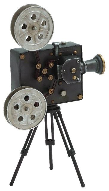 Metal Movie Projector Tripod Film Reel Lens Details Nostalgic Decor