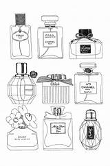Perfume Parfum Drawing Illustration Chanel Dior Flickr sketch template