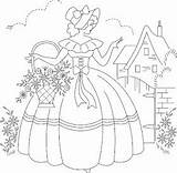Camponesas Bordados Tininha Playingwithbrushes Blessings Crinoline Bonnet Pola Counting sketch template