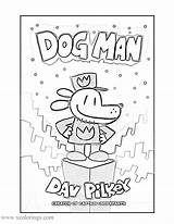 Coloring Dog Man Pages Dogman Book Color Fun Printable Characters Kids Colouring Sheets Pilkey Character Cover Dav Captain Underpants Print sketch template