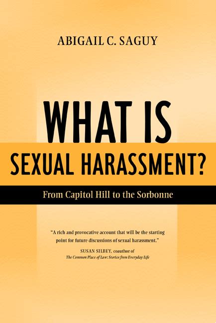 what is sexual harassment by abigail saguy paperback