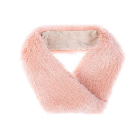 Helen Moore Luxury Faux Fur Cindy Collar Dusky Pink Black By Design
