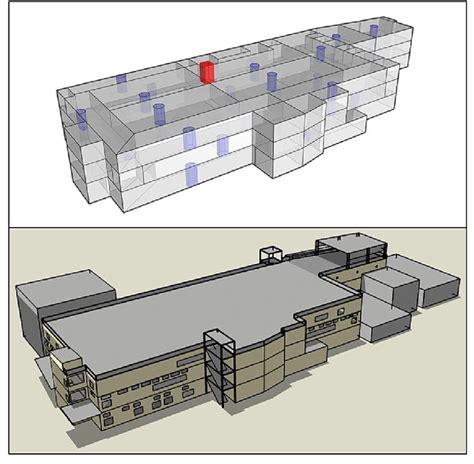 virtual model  factory  rooms  factory floor modelled zones  scientific