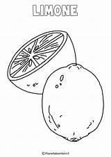 Colorare Frutta Disegni Invernale Limone Pianetabambini Bambini Autunnale Meglio Mandarini sketch template