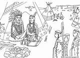 Coloring Native Indians Pages Adult Americans Marion Tipi Sat Front Printable Color Book Print sketch template