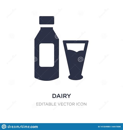 dairy icon  white background simple element illustration  food