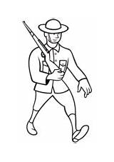 Soldier Ww1 Coloring War British Marching Drawing Pages Military Drawings Cartoon Rifle Easy Soldiers Kids Getdrawings Clip Sketch Version Silhouette sketch template