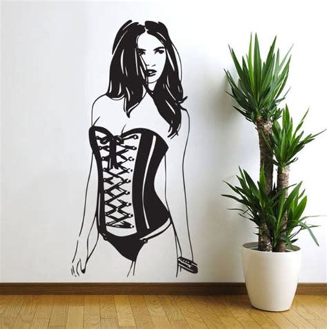 High Quality Carve Sexy Woman Pin Up Girl Wall Decal Art Home Decor