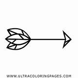 Flecha Flechas Panah Freccia Curvas Apuntes Busur Ultracoloringpages sketch template