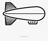 Blimp Coloring Zeppelin Clipartkey sketch template