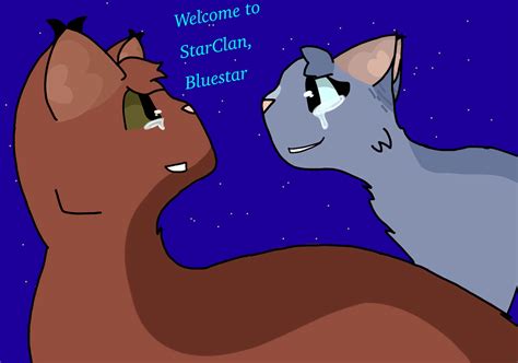 oakheart welcoming bluestar  starclan warrior cats