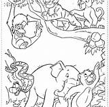 Jungle Coloring Pages Kids Animals Printable Getcolorings Drawing Getdrawings Color Print Pirates Lego sketch template