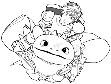 draw hiccup  toothless    train  dragon