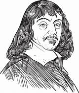 Descartes Rene Portret Illustrationer Shutterstock äpple Stående Bust sketch template