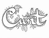 Coloring Pages Adult Cunt Printable Colouring Books sketch template