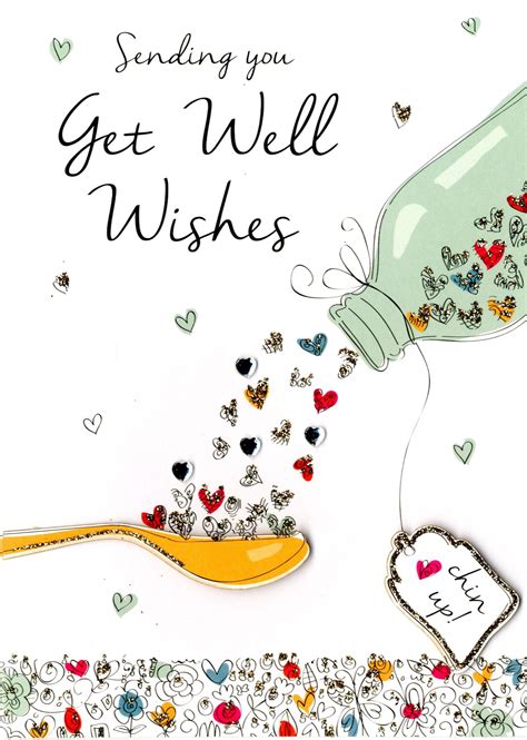 Get Well Wishes Greeting Card Cards