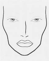 Face Makeup Blank Template Charts Chart Sketch Templates Drawing Make Faces Mac Paper Printable Artist Skin Artists Pail Pale Look sketch template