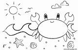 Crab Coloring Pages Beach Cute Printable Kids Color Print Printables Dylan Prints Deviantart Hermit Info sketch template