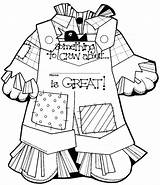 Scarecrow Coloring Template Printable Pages Preschool Cute Body Scarecrows Goosebumps Crafts Girl Activities Kids Print Color Printables Classroom Fall Scary sketch template