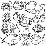 Marin Animales Colorir Animais Malvorlagen Tiere Unterwassertiere Ausmalbilder Ausmalen Fische Mignon Animali Mare Colouring Korallen Dieren Unterwasser Vorlagen Creature Marinos sketch template