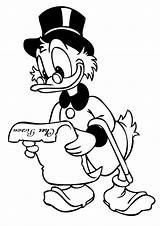 Scrooge Mcduck Disney sketch template
