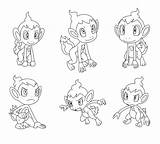 Chimchar Coloring Pages Deviantart sketch template