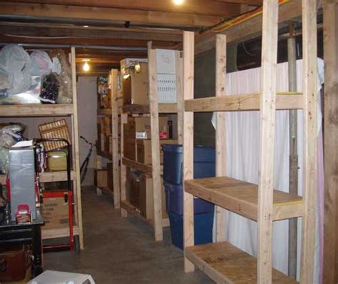 cheap easy  build storage shelves