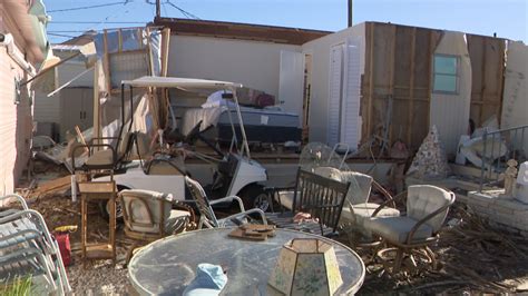 mobile home owner picks   pieces  hurricane ian