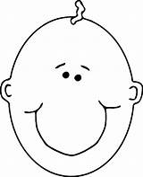 Clipart Baby Head Face Cliparts Library sketch template