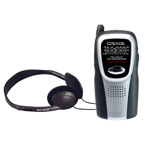 craig amfm pocket radio  speaker  headphones walmartcom