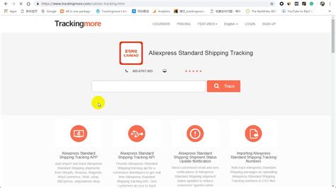 aliexpress standard shipping tracking trackingmore youtube