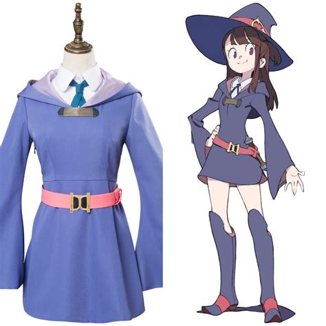Little Witch Academia Atsuko Akko Kagari Uniform Dress Cosplay Costume