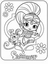 Shine Shimmer Coloring Pages Print sketch template