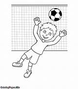 Soccer Goalkeeper Goalie sketch template
