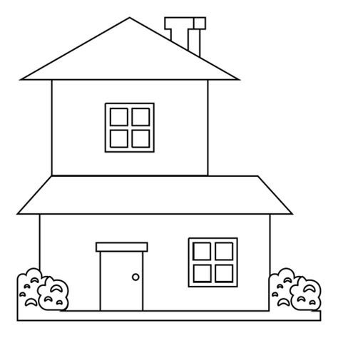 house coloring page  printable coloring pages