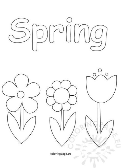 spring coloring pages  kids coloring page