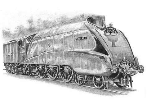 mallard steam train steam engine drawings  sale