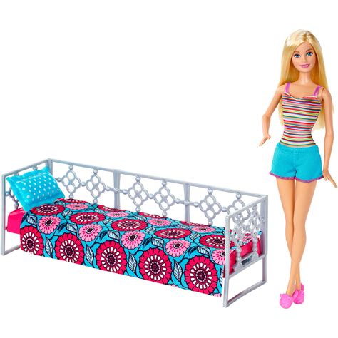 barbie doll  bedroom playset walmartcom
