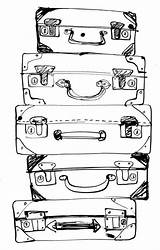Suitcase Doodle Zeichnen Maletas Illustraties Valises Vacanza Luggage Faitdanslatelier Rome Hergestellt Werkstatt Gekritzel Bujo Pngegg Reisetagebuch Savoir Angle Pinindec sketch template