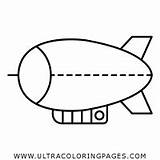 Blimp Dirigible Zeppelin Airship Vehicle Iconfinder Ultracoloringpages Outline sketch template
