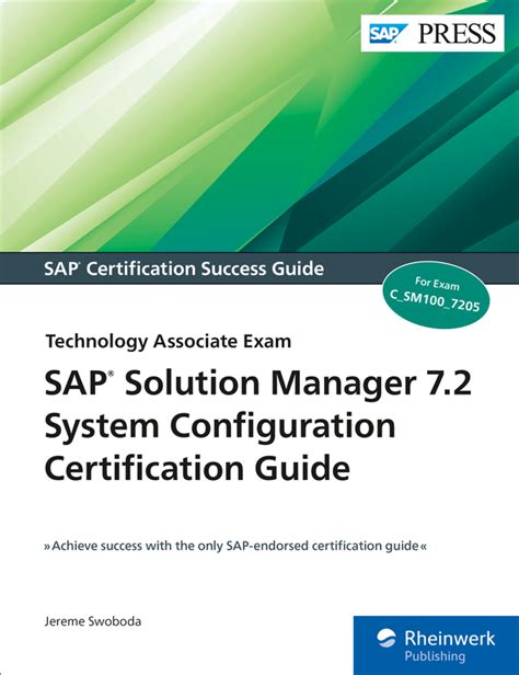 sap solution manager sap solman 7 2 certification guide book and e book