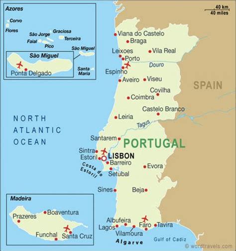 portugal airports map map  airports  portugal southern europe