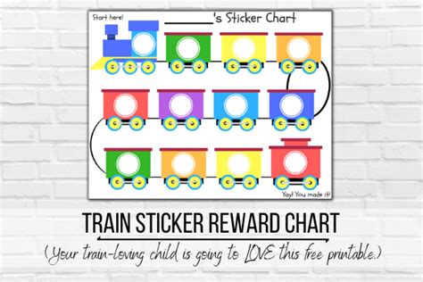 printable sticker reward chart