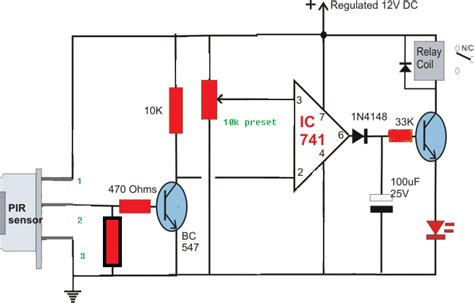 build  passive infrared sensor circuit diagram electronic circuits diagram
