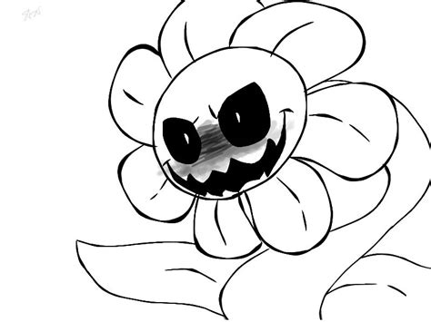 omega flowey undertale pages coloring pages