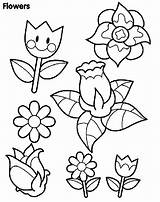 Coloring Flowers Spring Crayola Pages Color Print La sketch template